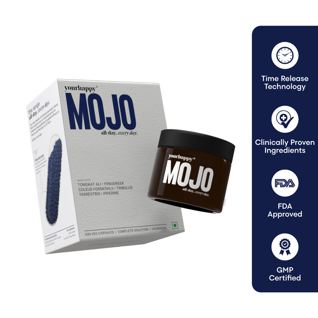 Mojo Testosterone Booster Capsules for Men | 200x Strength Tongkat Ali, Tribulus, L-Arginine & Fenugreek